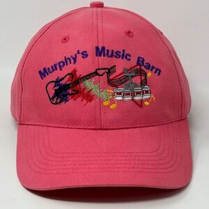 Murphys Music Barn Hat Baseball Cap Pink Strapback Country Cedar Hill Tennessee
